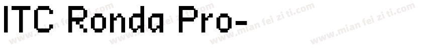 ITC Ronda Pro字体转换
